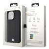 BMW BMHCP15X22RFGK iPhone 15 Pro Max 6.7 czarny/black Leather Diamond Pattern